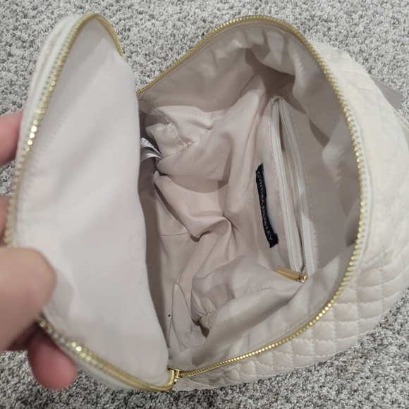 Cynthia Rowley Cream Quilted Mini Backpack - Picture 3 of 4